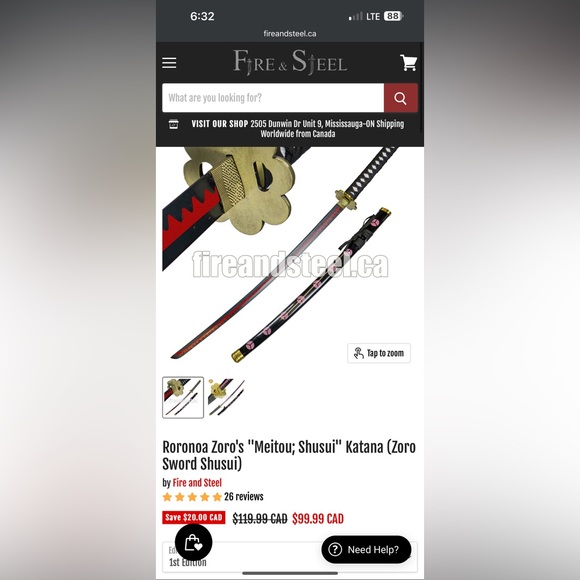 Zoro - One Piece - Display Replica Swords (Not Sharp) - Picture 6 of 8